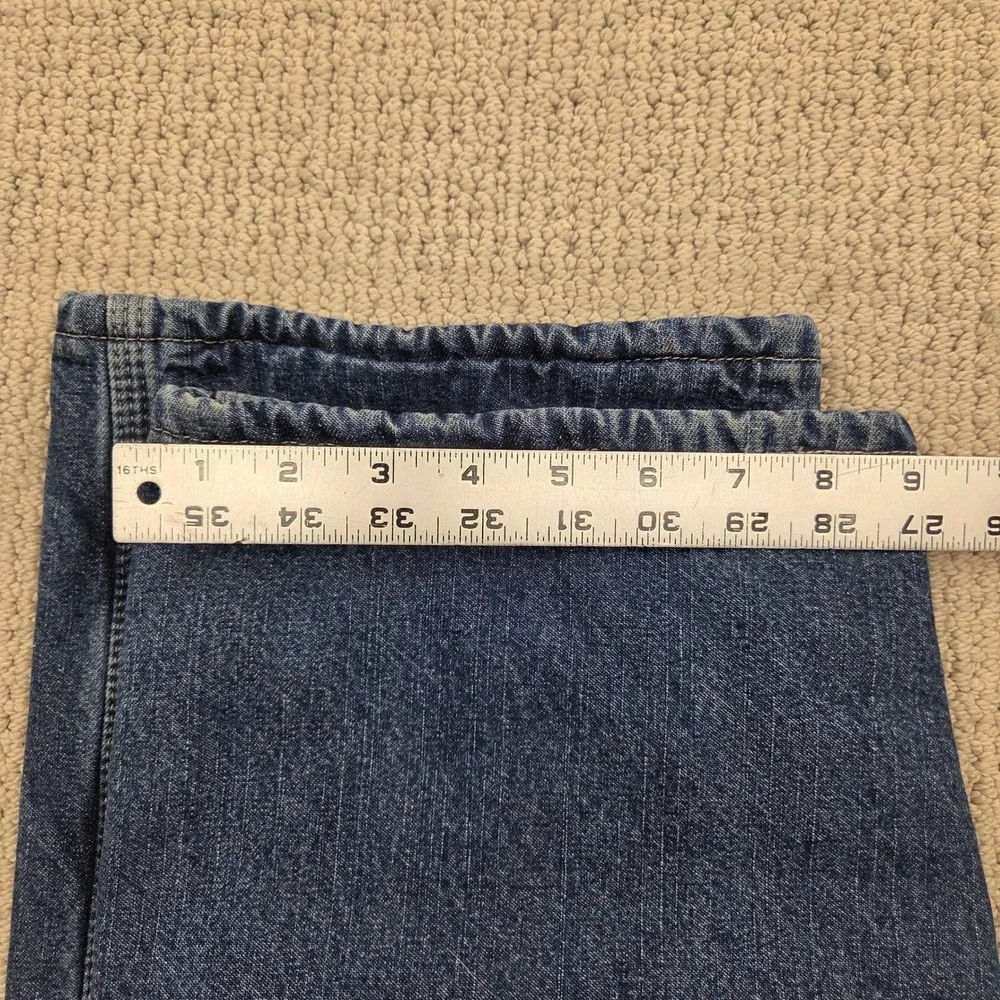 Wrangler‎ Mens Fleece Lined Carpenter Jeans Blue Denim 40x32 94GRWID *READ